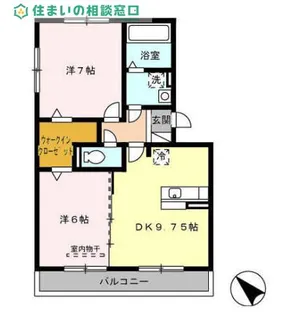 愛知県岡崎市六名新町【アパート】の間取り