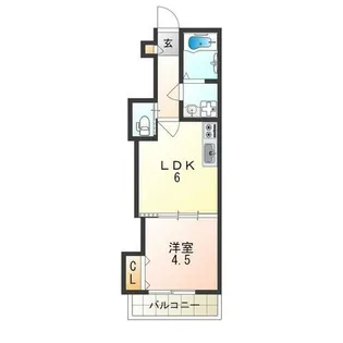 TKアンバーコート羽衣Ⅱ【2階】の間取り