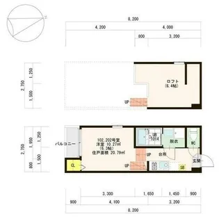 Loft14野並【2階】の間取り