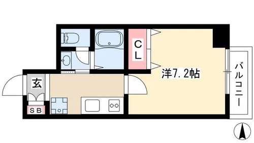 チェルトヴィータ【0508号室】の間取り