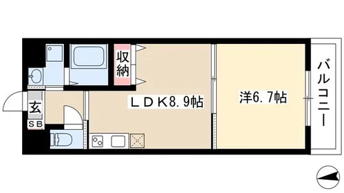 センチュリーパーク六番町【3階】の間取り