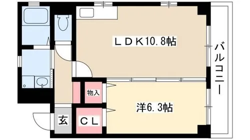 フローレス・コート【2階】の間取り