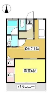 マルワアパート【302号室】の間取り
