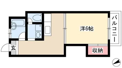 マンション植田【203号室】の間取り
