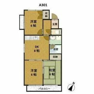 メゾン千咲【3階】の間取り