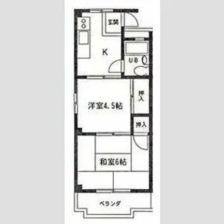 リバーサイドゆう【2階】の間取り