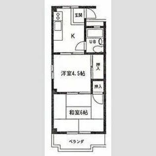 リバーサイドゆう【2階】の間取り