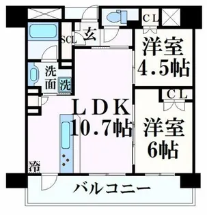 姫路ザ・レジデンス【9階】の間取り