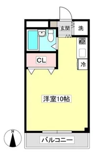 ロランジュ B棟【102号室】の間取り