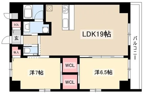 KAYA KIKUI【5階】の間取り