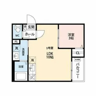 GRANDBLUE kumaiden Ⅰ【3階】の間取り