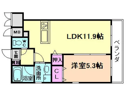オーキッドコートB【203号室】の間取り