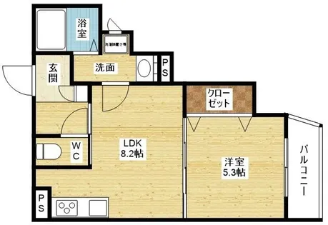 ラモーナ大和田【2階】の間取り