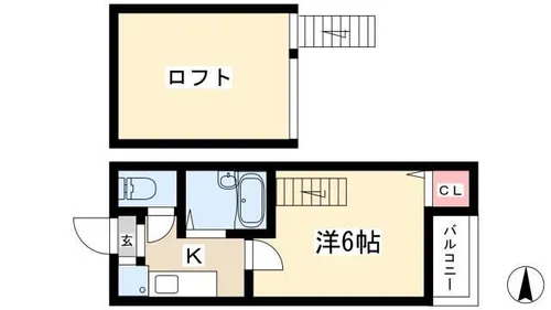 Loft4千種【102号室】の間取り