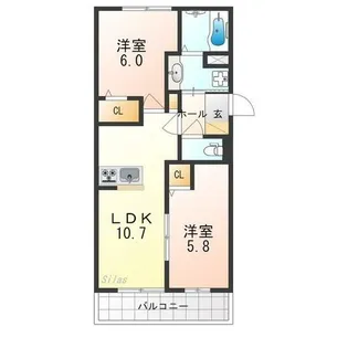 HIGHBRIDGE・GRANDE【1階】の間取り