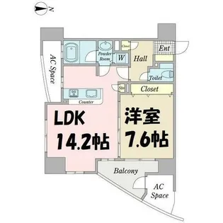 プロシード金山2【9階】の間取り