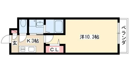デュオ【302号室】の間取り