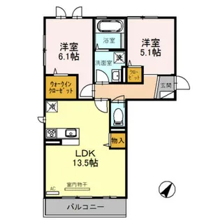 アーバーオークス【3階】の間取り
