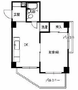 アバンダン西明石【401号室】の間取り