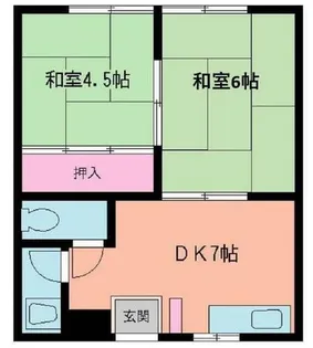 コーポ田辺【201号室】の間取り
