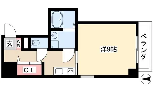 ビオラ名駅西【5階】の間取り