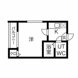 ポルテ星宮【1階】の間取り