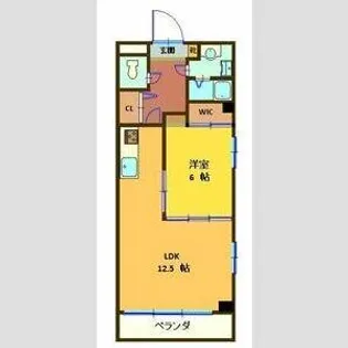 グランドヒルズ入場2番館【2階】の間取り