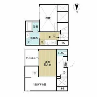 Classe上流【105号室】の間取り