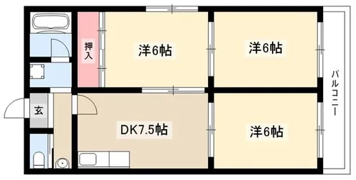 宮田ビル【4階】の間取り