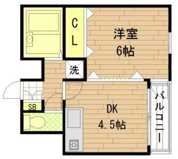 ARCO SOUTH(アルコサウス)(旧車屋ハイツⅢ号館)【4階】の間取り