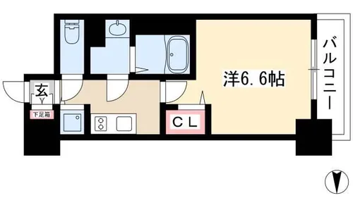 プレサンス千種アイル【0504号室】の間取り