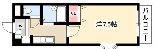 シャトルヨシモ【1階】の間取り