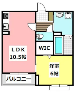 ヴィアソーレ摂津【206号室】の間取り