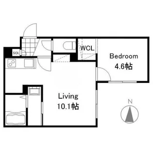 Lapis lazuli発寒【2階】の間取り