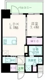 SOFIA住吉大社【5階】の間取り