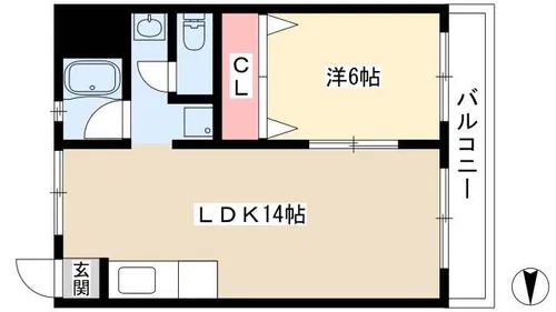 名古屋駅西ビル【3階】の間取り