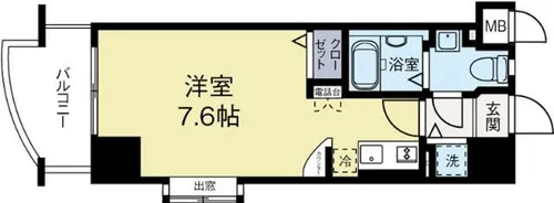 エンクレスト天神東【2階】の間取り