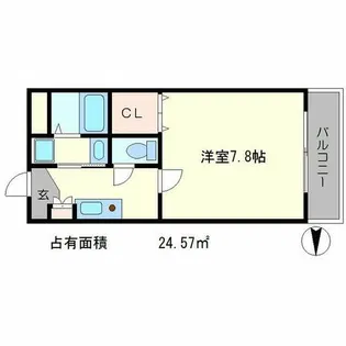 メゾン御生【1階】の間取り