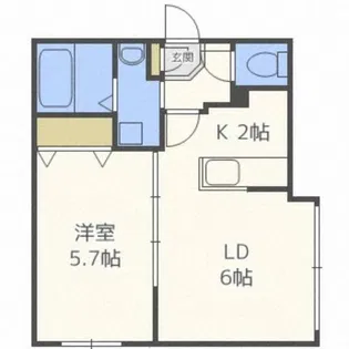 ビクトワール澄川【4階】の間取り
