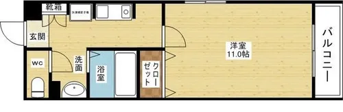 ユニコート【4階】の間取り