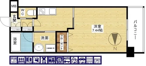 レジディア新大阪Ⅱ【7階】の間取り