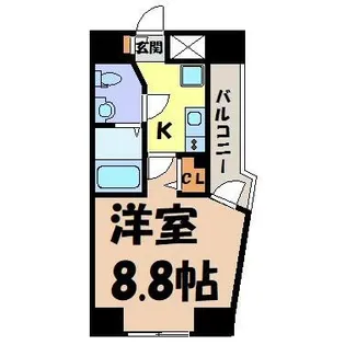 エステムプラザ名古屋栄プレミアム【10階】の間取り