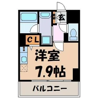 レジディア高岳【4階】の間取り