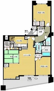 セレッソコート千里山ツインヒルズ壱番館【6階】の間取り