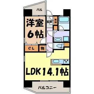 上前津ライズ【10階】の間取り