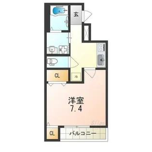 フジパレス堺諏訪森Ⅱ番館【2階】の間取り