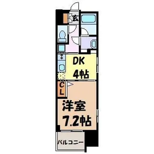 1DKの間取り画像
