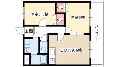 サン・アペックス西城【302号室】の間取り