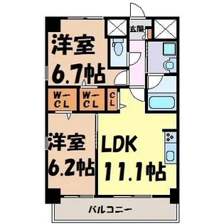 カーサニア尾頭橋【10階】の間取り
