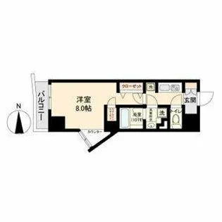 ブランシエスタ金山【0707号室】の間取り